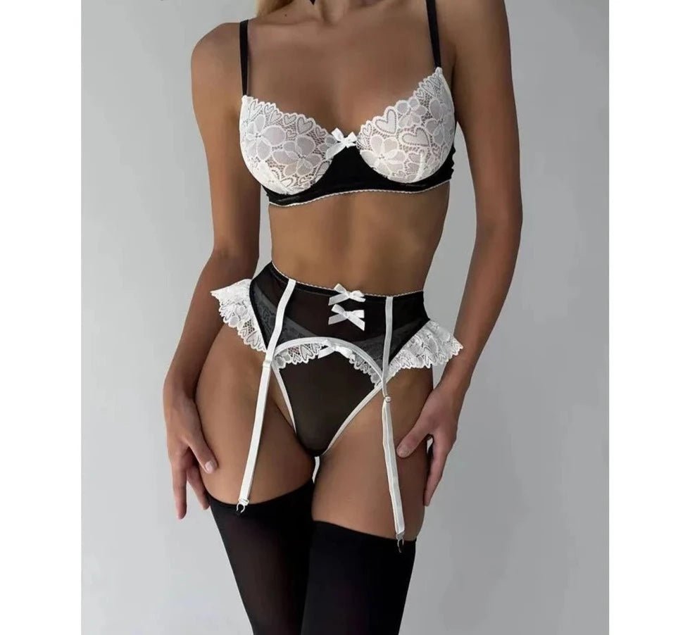 Lee- Bow Choker Maid Lace Set - MSO ONLINE