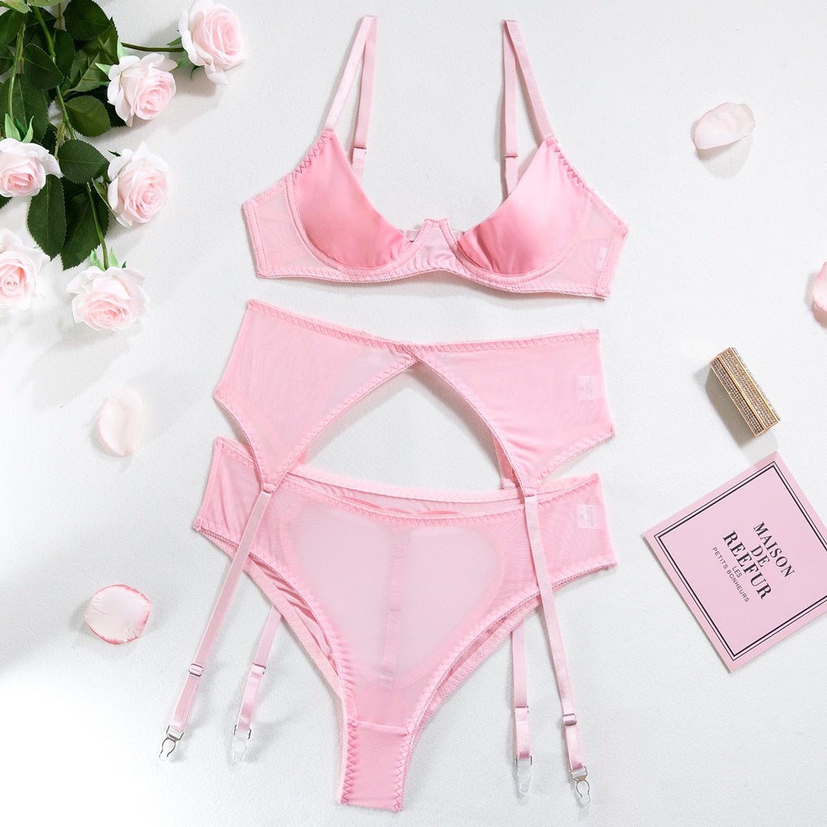 Delicate and Dreamy: A Pastel Lingerie Set - MSO ONLINE